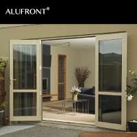 Aluminum high quality swing door with double glazed,meet Australian standard