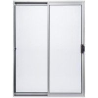 Stals white aluminum sliding door with double glazing