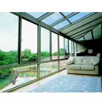 Luxury Conservatory Laminated Glass Prefab House Sunroom Garden Veranda Villa Living Portable Aluminum Glass Sunroom