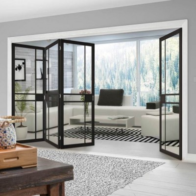 Australian standard new bifold doors double glass modern designs aluminum folding doors for interior and exterior